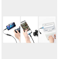 Adaptér adaptéra s Micro USB na USB-C - C - Black
