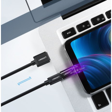 Adaptateur adaptateur avec micro USB sur USB-C - Noir