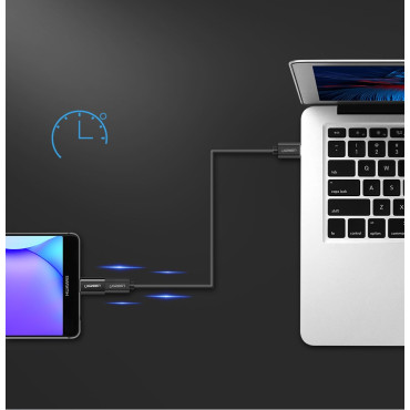 Adaptér adaptéra s Micro USB na USB-C - C - Black