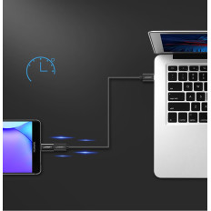 Adapter przejściówka z micro USB na USB-C - czarny