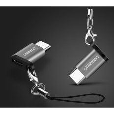 Adaptador adaptador con micro USB en USB-C - Negro