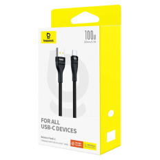 Cabo durável flash cabo 2 USB-A - USB-C 100W 1M - Preto