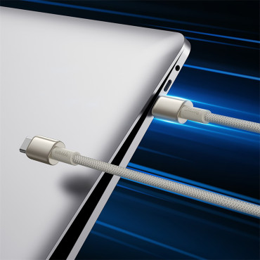 Cabo de tungstênio de cabo USB-C 100W 2M Cable - dourado
