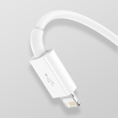 3in1 Cable Superior serija USB-A - USB-C / iPhone Lightning / Micro USB 3.5A 0.5m - bela