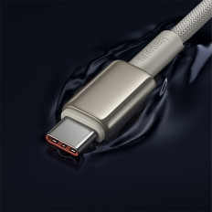 Cabo de tungstênio de cabo USB-C 100W 2M Cable - dourado