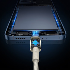 Cabo de tungstênio de cabo USB-C 100W 2M Cable - dourado