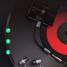 Μίνι προσαρμογέας ακουστικών Jack 3,5 mm (θηλυκό) - USB-C (αρσενικό) 10cm - γκρι