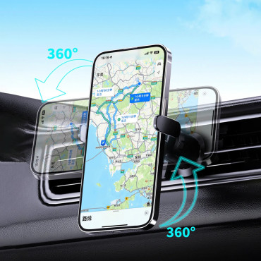 Bilhållare till telefonen med en rutig rutig cockpit 15W - svart