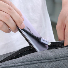 6W1 hub USB-C adapter - USB-A USB-C PD SD olvasó TF - szürke