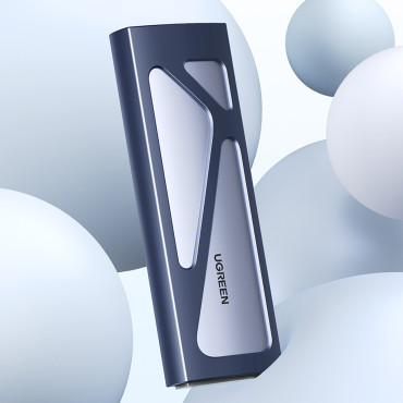 Mājokļu kabata Disk M.2 NVME 10Gbps + USB-C Cable - USB-A / USB-C - USB-C - melns