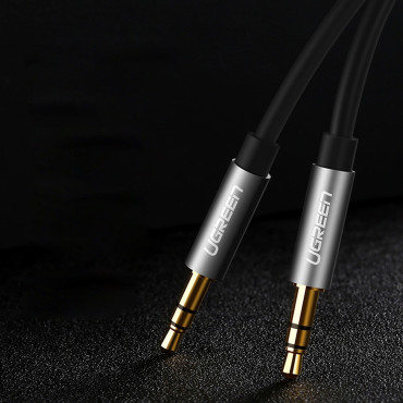 AUX MINI JACK Garso kabelis 3.5mm 3m - juoda