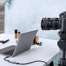 Kabelový mikro HDMI kabel - HDMI 2,1 8K 1m - šedá