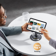 Tablet-tablethouder van tablet - zwart