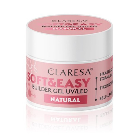 Claresa Builder Gel Soft & Easy gel naturel 45g — vue de face
