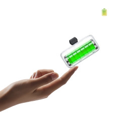 Powerbank 5000MAH Integrált USB-C (Férfi) / USB-C (Nő) csatlakozó - szürke