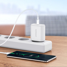 Kabel USB-C-kabel - USB-C PD QC AFC 1.5m - vit