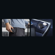 3IN1 Magsafe Qi2 USB-C Induktiolaturi puhelimen kuulokkeille - musta