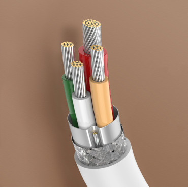 Kabel USB-C-kabel - USB-C PD QC AFC 1.5m - vit