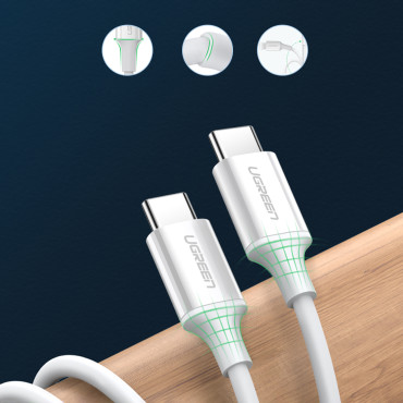 Kabel USB-C-kabel - USB-C PD QC AFC 1.5m - vit