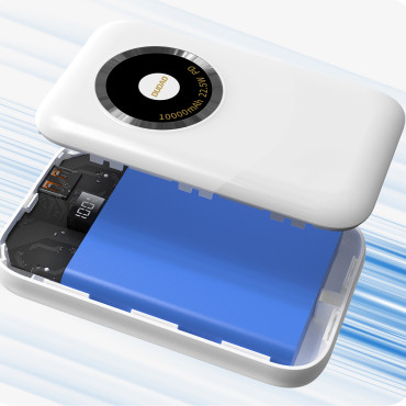 Powerbank K21 Mini 10000mAh 22.5W USB-A / USB-C - Μπεζ