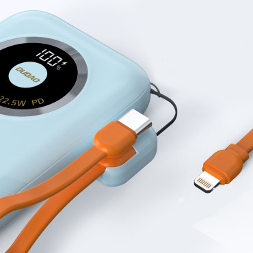 POWERBANK K21 MINI 10000MAH 22.5W USB-A / USB-C - mėlyna