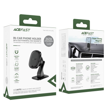 Magnetska ručka za vaš smartphone na upravljačkoj ploči - crno