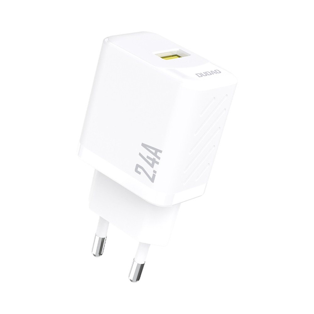 Carregador de rede 2.4a USB-A - Branco
