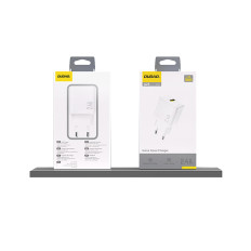 Nätverkslastare 2.4a USB-A - Vit