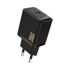 PD20W GAN USB-C Network Charger - Sort