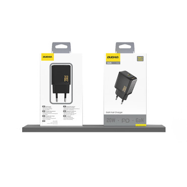 PD20W GAN USB-C omrežnega polnilnika - črna