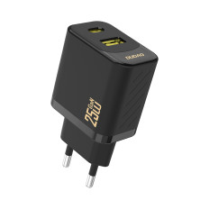 Snabb USB-A USB-C - Svart nätverksladdare - Svart
