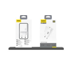 Sieťový nakladač 25W GAN USB-C - Biely