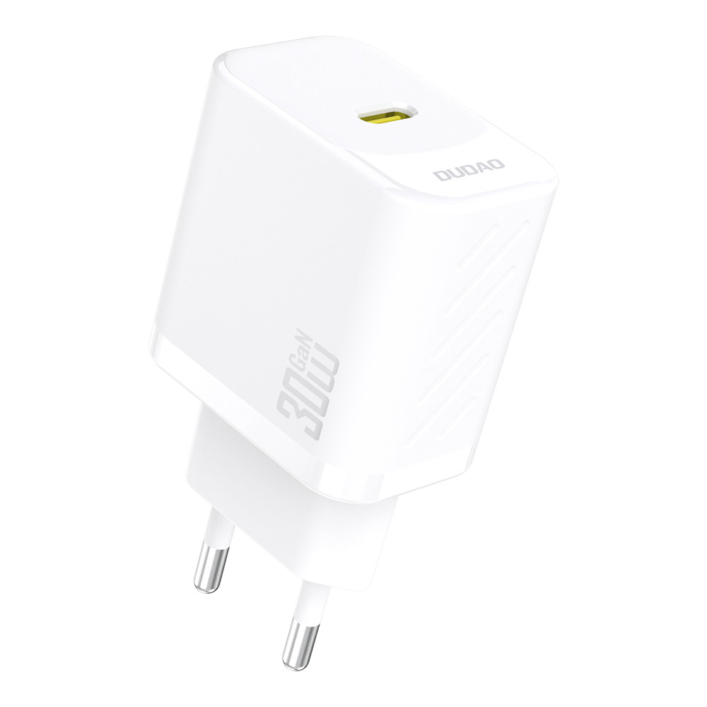 Carregador de rede USB-C PD GAN FAST 30W - Branco