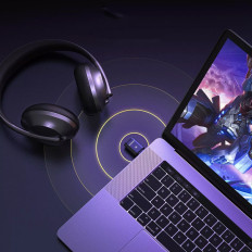 Avdio avdio oddajnik Bluetooth 5.3 APTX USB-C - Črna