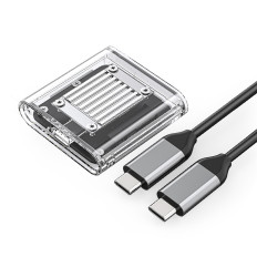 Kapesní pouzdro na TC20-m2-10g m2 m2 nvme usb-c - transparentní