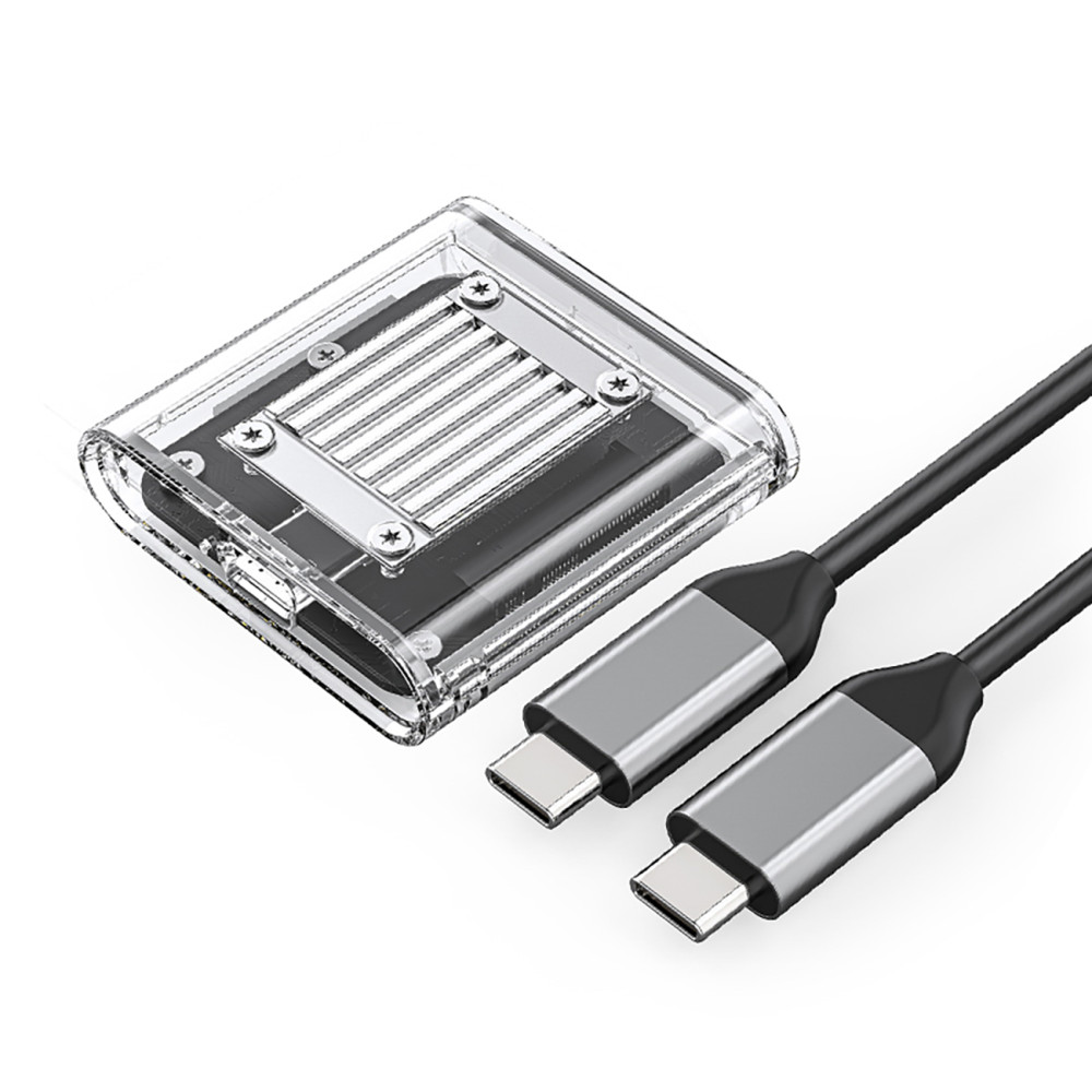 Kapesní pouzdro na TC20-m2-10g m2 m2 nvme usb-c - transparentní