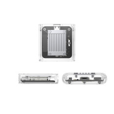 Pocket Bývanie na TC20-M2-10g M2 M2 NVME USB-C - Transparentné