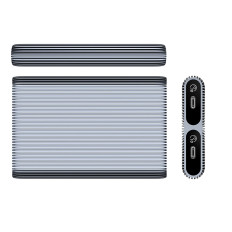 AM2C3-2N Bývanie vrecko pre dva kotúč M.2 NVME USB-C 10 GB / S - GRAY