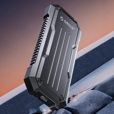 Förstärkt taktisk diskficka Oxs2C3-G2 M.2 NVME / SATA SSD USB-C - Grå