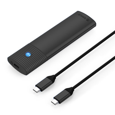 Habitação de bolso para disco pwm2 M.2 NGFF SATA USB-C 5GB / S - Preto