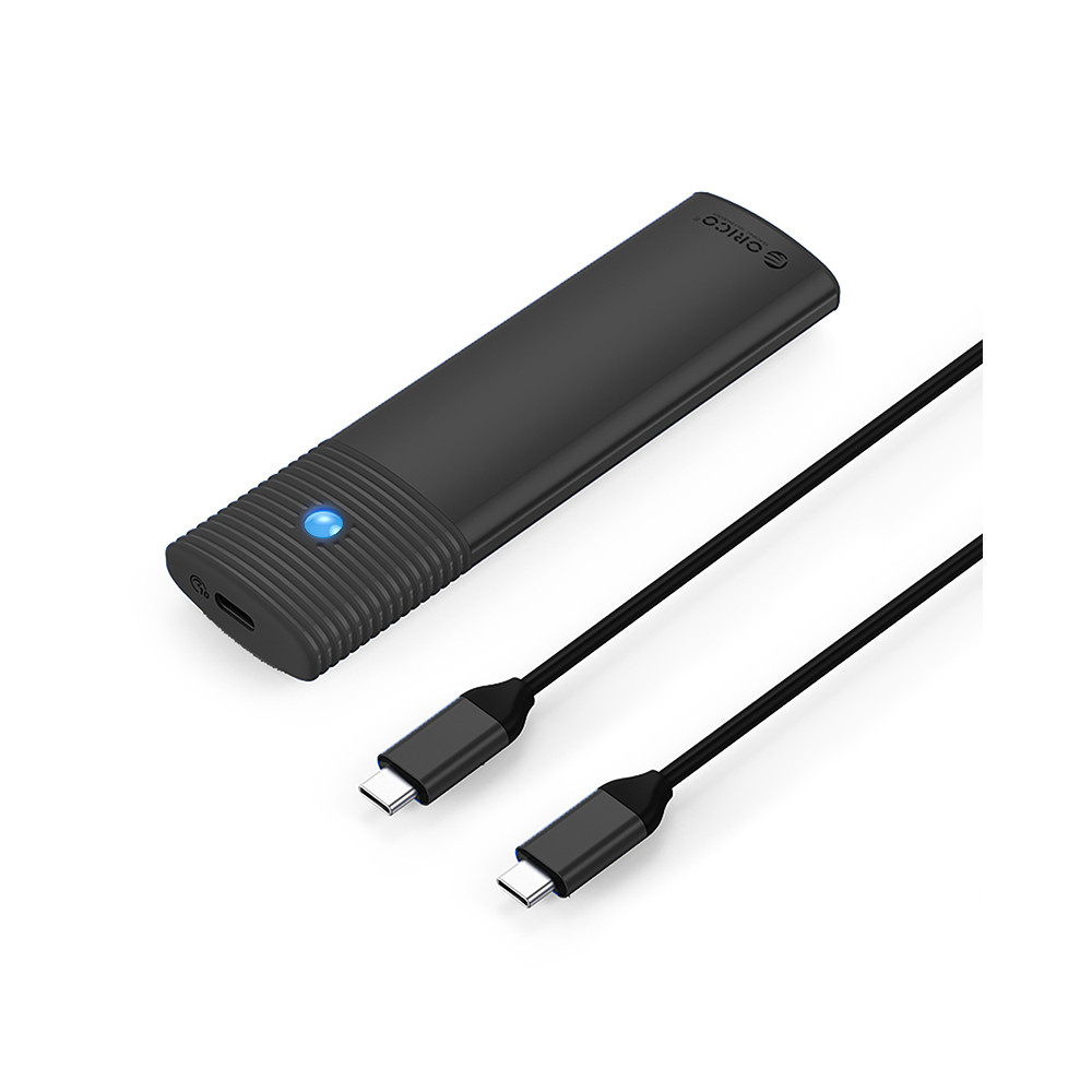 Habitação de bolso para disco pwm2 M.2 NGFF SATA USB-C 5GB / S - Preto