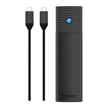 Habitação de bolso para disco pwm2 M.2 NGFF SATA USB-C 5GB / S - Preto