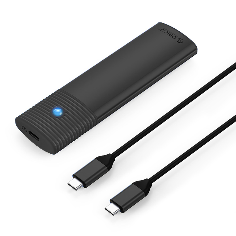 Zakbehuizing op schijf PWM2-G2 M.2 NVME USB-C 10 GB / s - Zwart