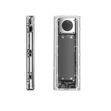Fickhus på TCM2-G20 M.2 NVME USB-C 3.2 20GB / S - Silver-transparent