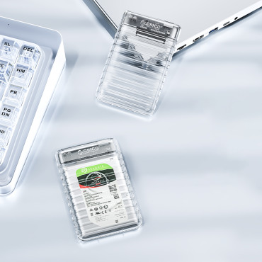 Pocket Housing på disk 2139U3-V1 2.5 '' HDD / SSD USB Micro-B 5GB / S - Gennemsigtig