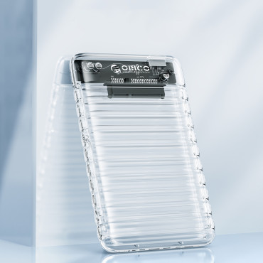 Pockethus på disk 2139U3-V1 2,5 '' HDD / SSD USB Micro-B 5GB / S - Genomskinlig