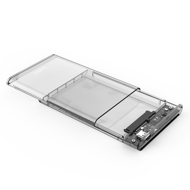 Bolso de habitação para disco 2139C3 2.5 '' HDD / SSD USB-C 5GB / S - Transparente