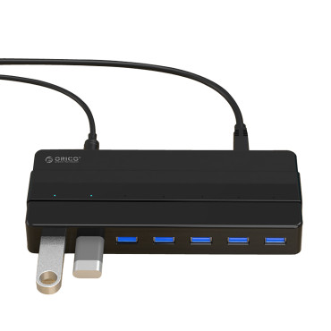 Distribuidor HUB H7928-U3-V1 7x USB-A - Negro