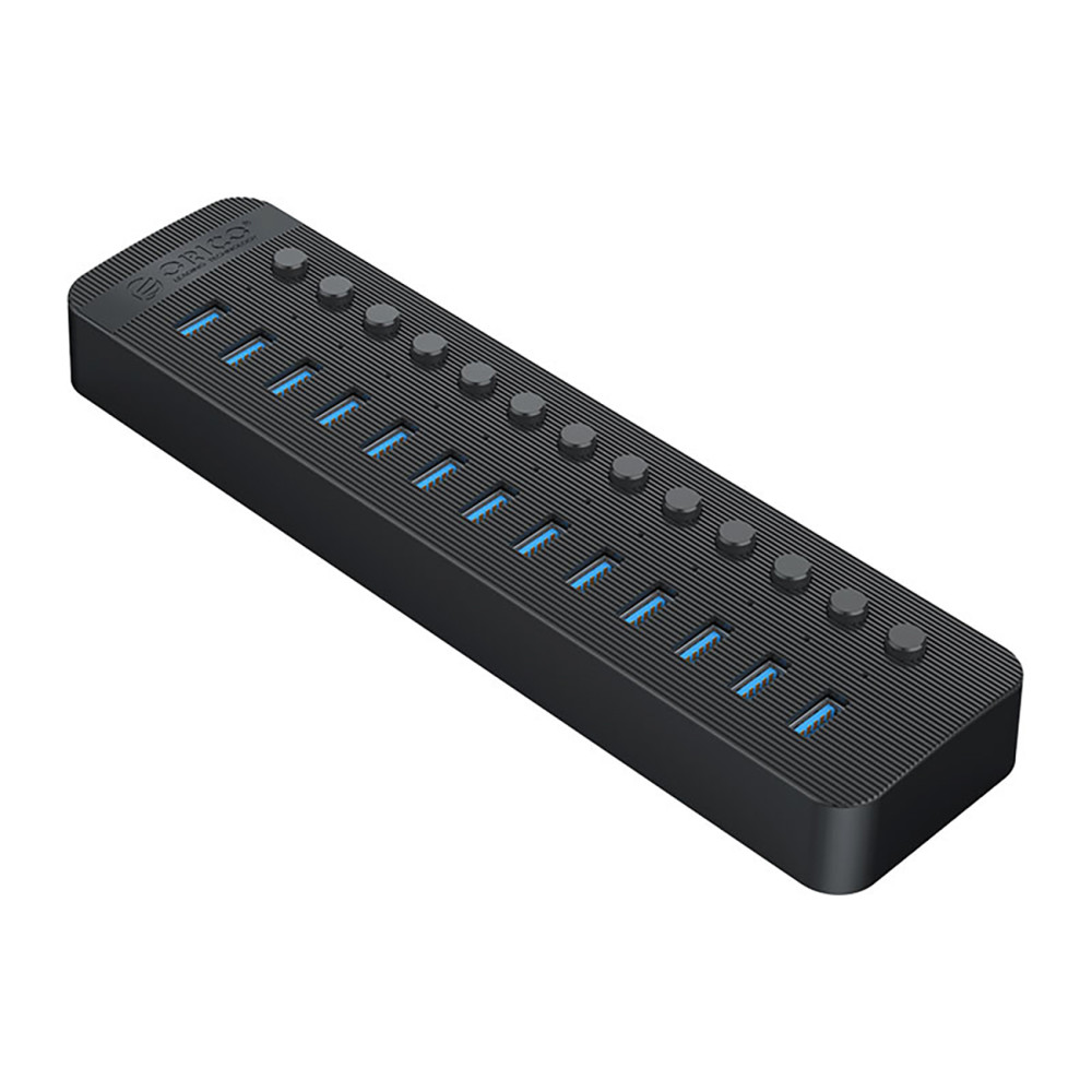 "Hub CT2U3-13AB" su 13X USB jungikliais - juoda
