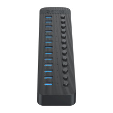"Hub CT2U3-13AB" su 13X USB jungikliais - juoda